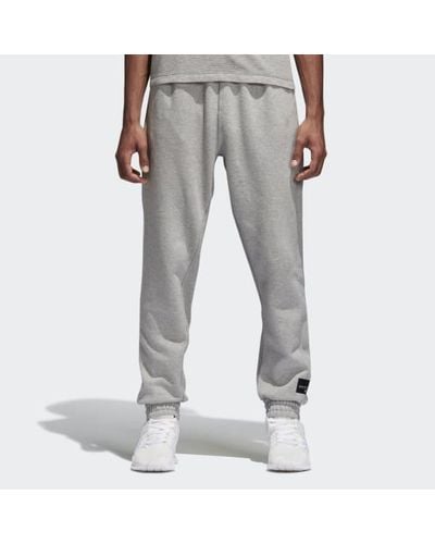 adidas Fleece Eqt 18 Pants in Grey (Gray) for Men - Lyst