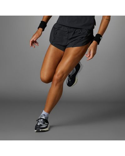 adidas Adizero Running Split Shorts - Black