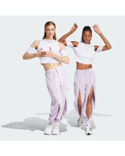 adidas Express All-Gender Cargo Tracksuit Bottoms - White