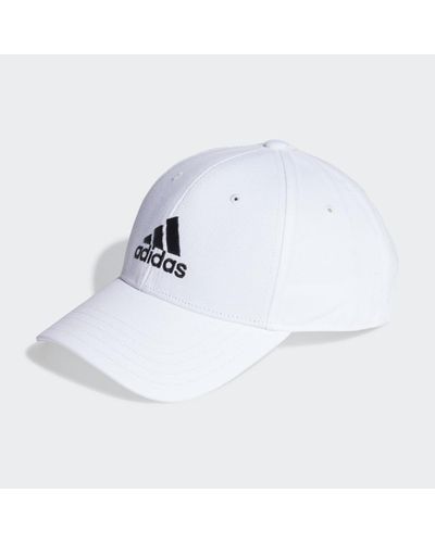 adidas Cotton Twill Baseball Cap - White