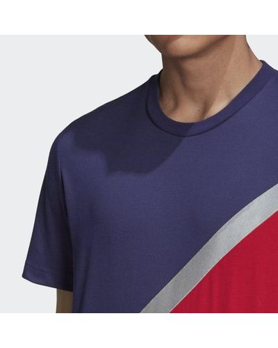 adidas tan block tee