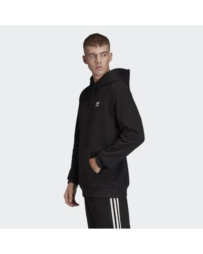 trefoil essentials hoodie adidas