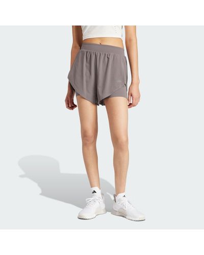 adidas Designed For Training Heat.rdy Hiit 2-in-1 Shorts - Grey