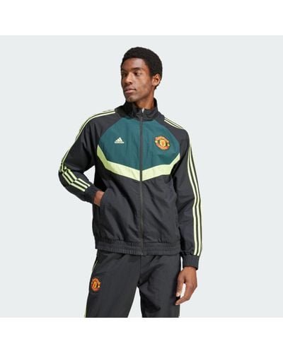 adidas Manchester United Woven Track Top - Green