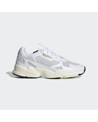 adidas white falcon sneakers
