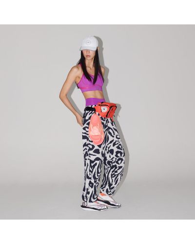 adidas By Stella Mccartney Woven Printed Track Trousers - White
