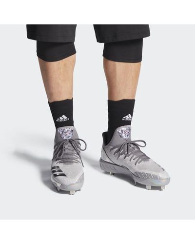 adidas Icon 4 X Topps Cleats in Grey (Gray) for Men - Lyst