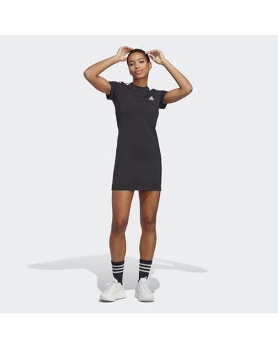 adidas Essentials 3-Stripes T-Shirtjurk - Zwart