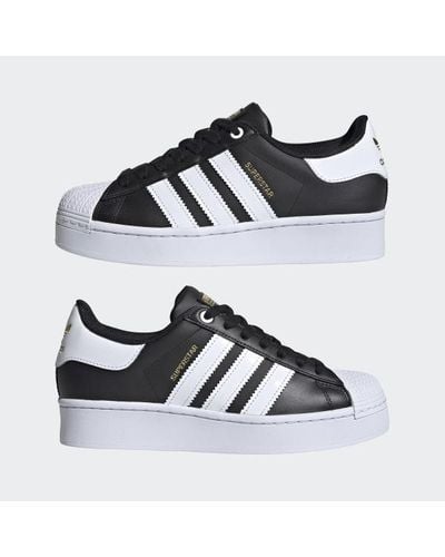 tênis superstar bold women's preto