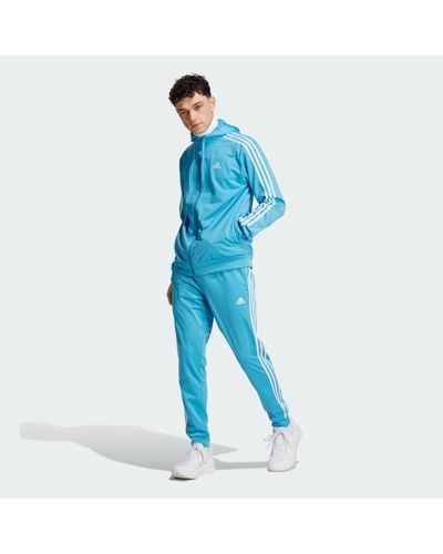 adidas Hooded Tricot Tracksuit - Blue