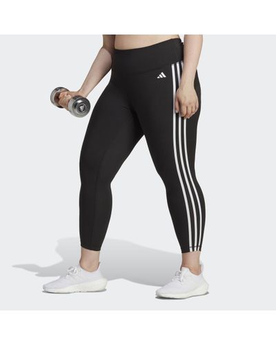 adidas Train Essentials 3-stripes 7/8 (plus Size) Leggings - Zwart