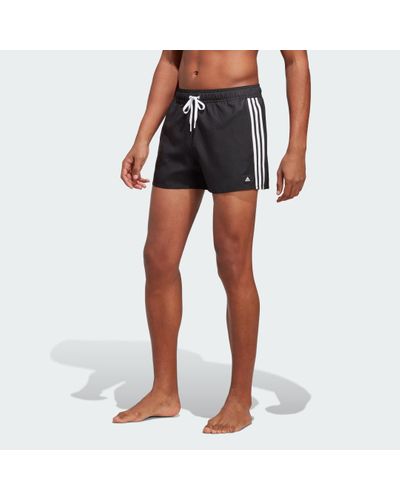 adidas 3-stripes Clx Very-short-length Swim Shorts - Blue