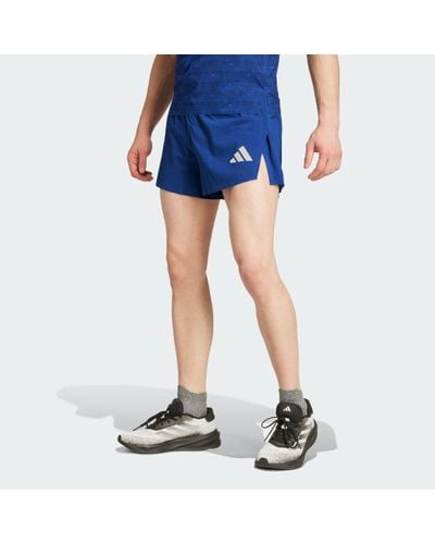 adidas Team France Running Split Shorts - Blue