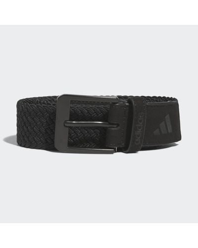adidas Golf Braided Stretch Belt - Black