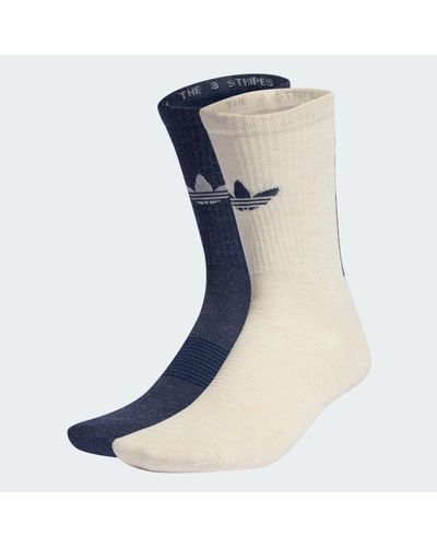 adidas Trefoil Premium Crew Socks 2 Pairs - Blue