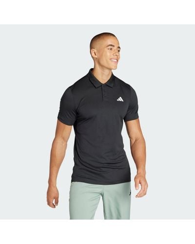 adidas Tennis Freelift Polo Shirt - Black