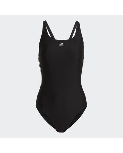 adidas Mid 3-stripes Swimsuit - Black