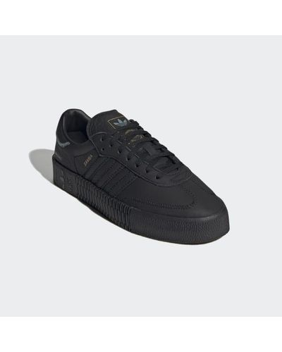 adidas Leather Sambarose Shoes in Black | Lyst