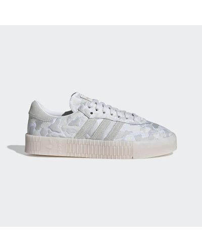 adidas Lace Sambarose Shoes in White - Lyst