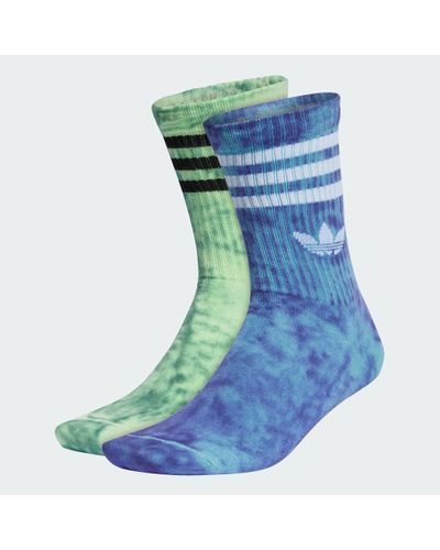 adidas Tie Dye Socks 2 Pairs - Blue