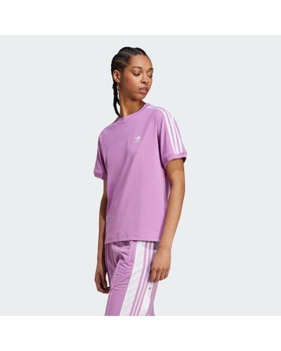 adidas 3-Stripes T-Shirt - Purple