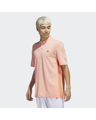 adidas Made To Be Remade Henry Neck Seamless Golf Shirt - Roze