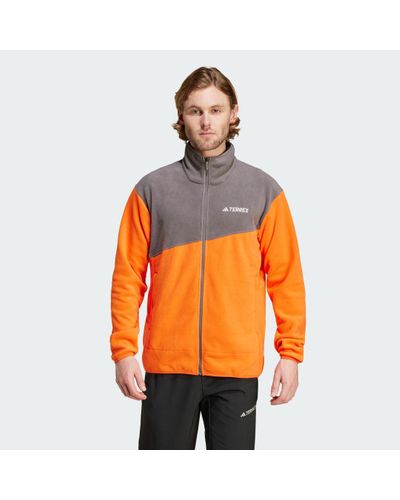 adidas Terrex Multi Full-Zip Fleece Jacket - Orange