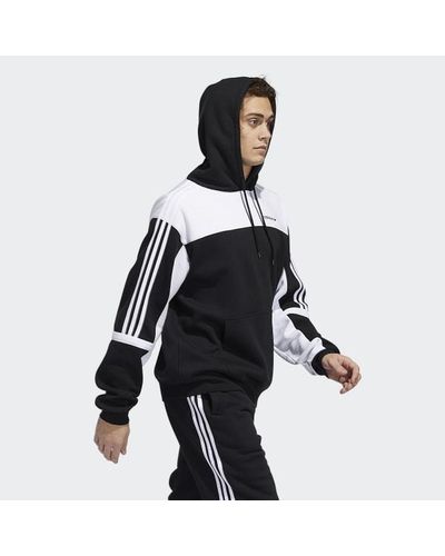 adidas Cotton Classics Hoodie in Black for Men - Lyst