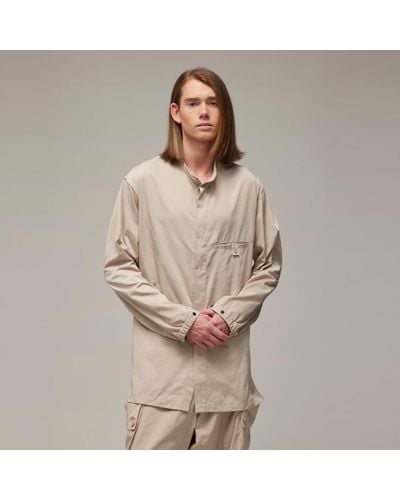 adidas Y-3 Nylon Twill Overshirt - Brown