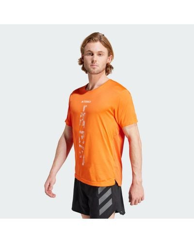 adidas Terrex Agravic Trail Running T-Shirt - Orange