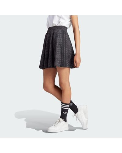 adidas Trefoil Monogram Skirt - Black