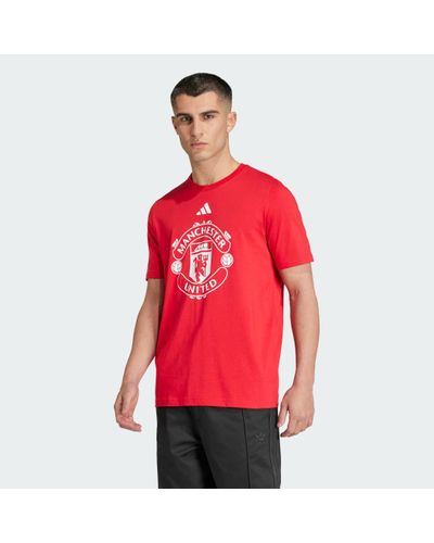 adidas Manchester United Dna Graphic T-Shirt - Red