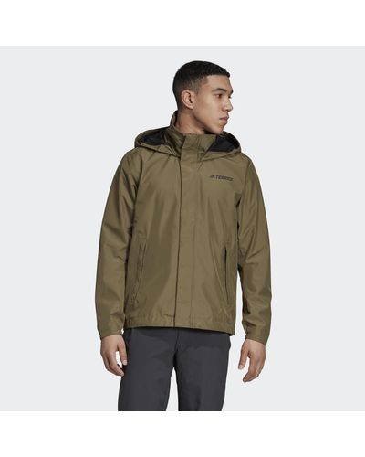 Chaqueta técnica con capucha Ax adidas de hombre de color Verde - Lyst