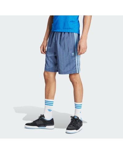 adidas Pinstripe Sprinter Shorts - Blue