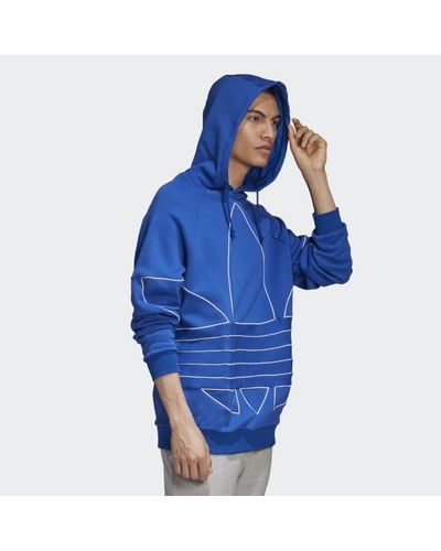 adidas big trefoil outline hoodie