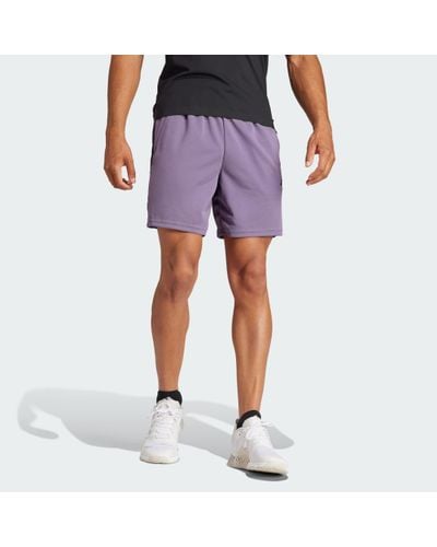 adidas Train Essentials Piqué 3-Stripes Training Shorts - Pink