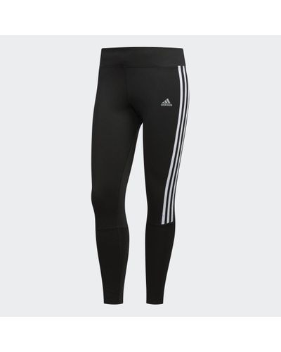 adidas Running 3-stripes Legging - Zwart