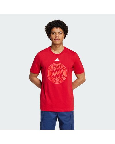 adidas Fc Bayern Dna Graphic T-Shirt - Red