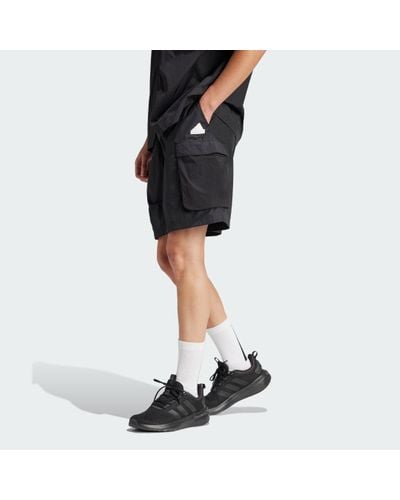 adidas City Escape Cargo Shorts - Black