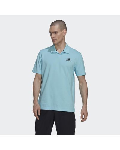 adidas Clubhouse 3-bar Tennis Poloshirt - Blauw