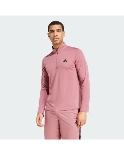 adidas Train Essentials Training Long Sleeve Sweatshirt - Pink