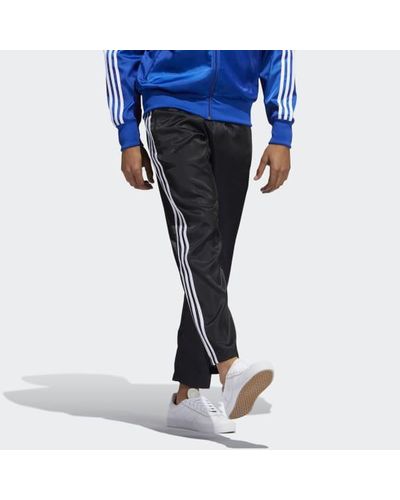 adidas Sprt Satin Firebird Track Pants in Black for Men - Lyst