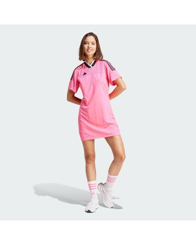 adidas Tiro Summer T-Shirt Jurk - Roze