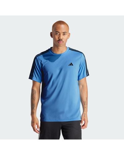 adidas Train Essentials 3-stripes Training T-shirt - Blauw