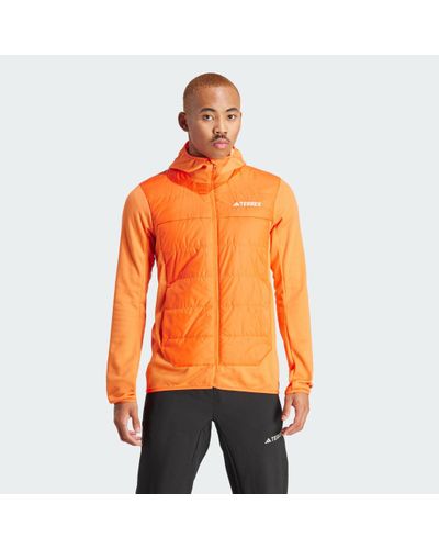adidas Originals Terrex Multi Hybrid Insulated Hooded Jacket - Orange