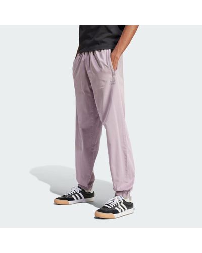 adidas Trefoil Essentials+ Dye Woven Trousers - Purple