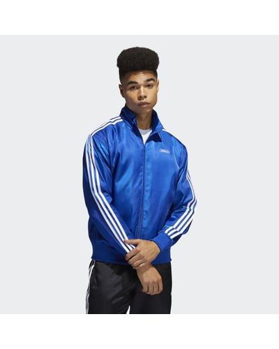 adidas firebird blue jacket