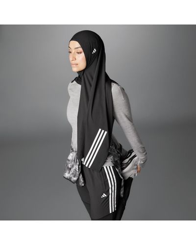 adidas Own The Run 3-Stripes Hijab - Grey