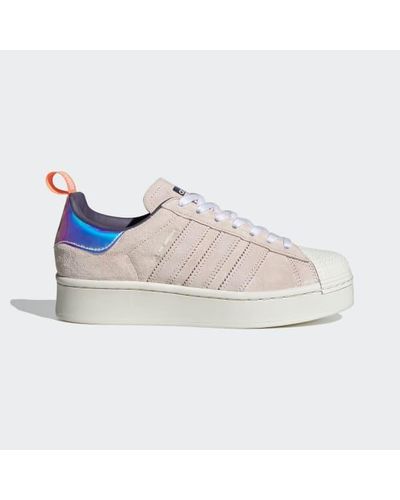adidas Lace Superstar Bold Girls Are Awesome Shoes in White - Lyst