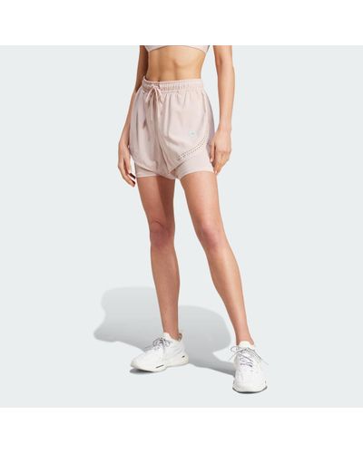adidas By Stella Mccartney Truepurpose 2-in-1 Training Shorts - Pink